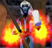 The rising flame...