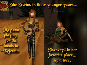 The twins in their younger years